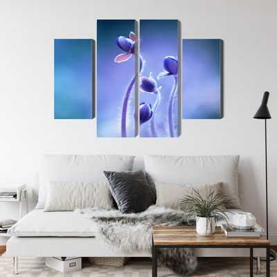 Ljuddämpande tavla - Delicate flowers on a macro