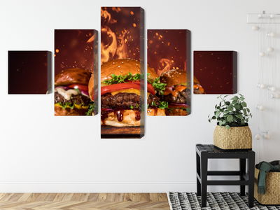 Ljuddämpande tavla - Tasty burgers