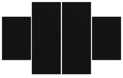 Ljudabsorbent till vägg - Wall 4-parts one