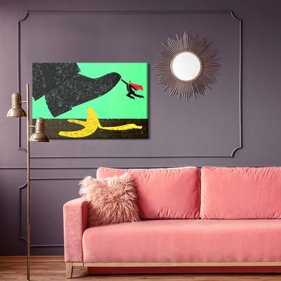 Ljuddämpande tavla - Banana peel and retro