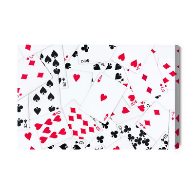 Ljuddämpande tavla - Top view of the deck of cards