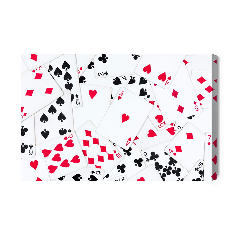 Ljuddämpande tavla - Top view of the deck of cards