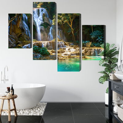 Ljuddämpande tavla - Kuang si waterfall