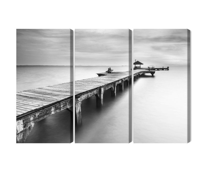 Ljuddämpande tavla - Wooden pier