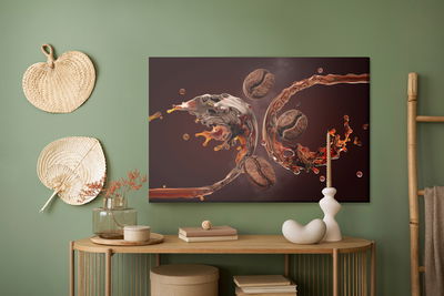 Ljuddämpande tavla - Roasted arabica beans