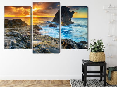 Ljuddämpande tavla - Sunset on the seashore