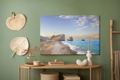 Ljuddämpande tavla - Rocks by the sea