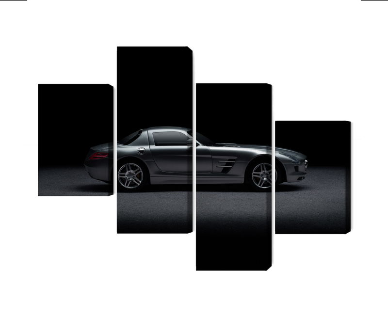 Ljuddämpande tavla - Sports car on a dark