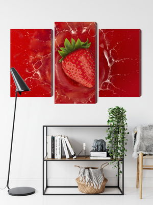 Ljuddämpande tavla - Juicy strawberry