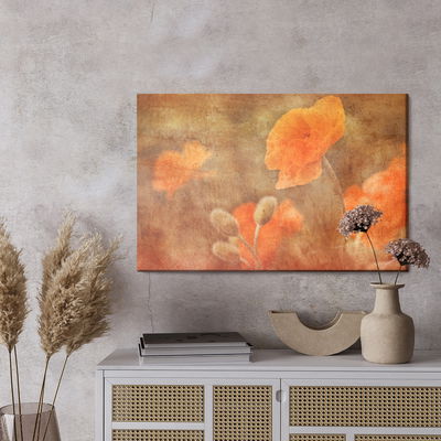 Ljuddämpande tavla - Poppies in vintage style