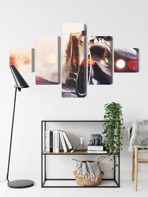 Ljuddämpande tavla - Black drifting 3d car