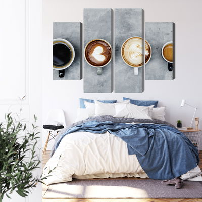 Ljuddämpande tavla - Cups with coffee
