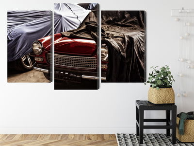 Ljuddämpande tavla - Italian retro car covered