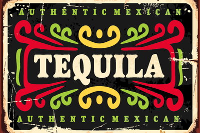 Akoestisch schilderij - Colorful vintage lettering