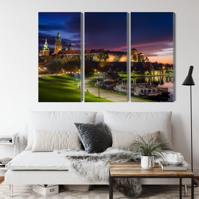 Ljuddämpande tavla - Wawel royal castle at sunrise