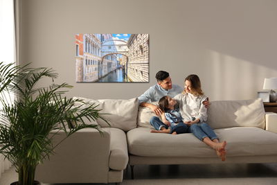 Ljuddämpande tavla - Bridge in venice