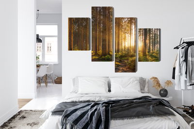 Ljuddämpande tavla - Sunset in the forest