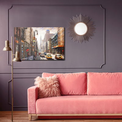 Ljuddämpande tavla - 3d view of New York street