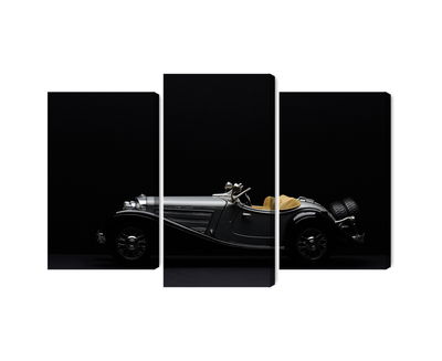 Ljuddämpande tavla - Historic car on dark tees