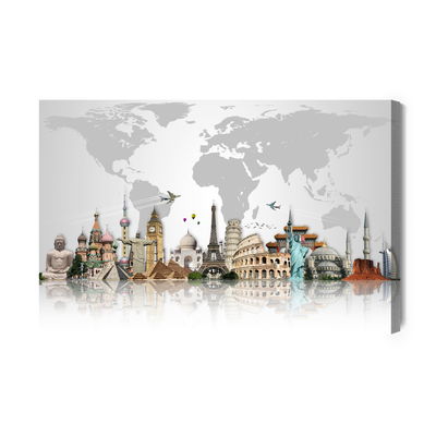 Ljuddämpande tavla - Famous buildings