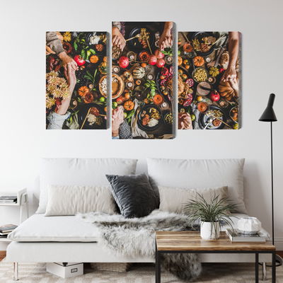 Ljuddämpande tavla - The table was set abundantly