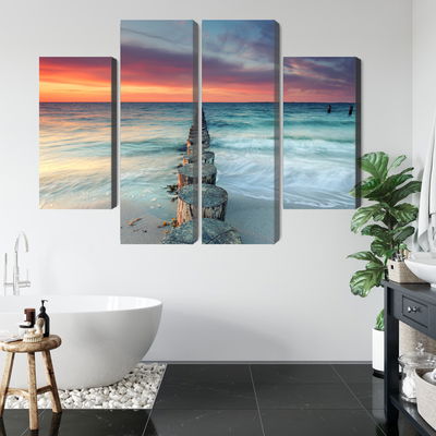 Ljuddämpande tavla - Beautiful sunset over