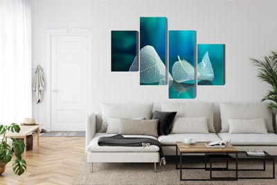 Ljuddämpande tavla - Delicate leaves close up