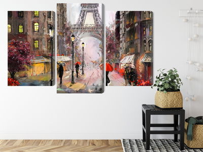 Ljuddämpande tavla - View of the street of Paris