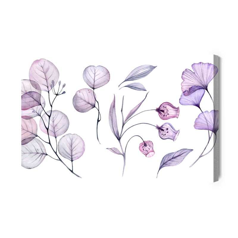 Ljuddämpande tavla - Violet-pink leaves