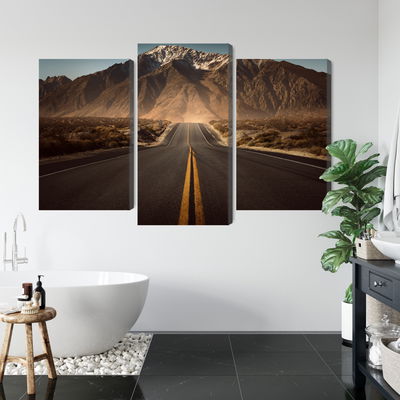 Ljuddämpande tavla - Road to the mountains 3d