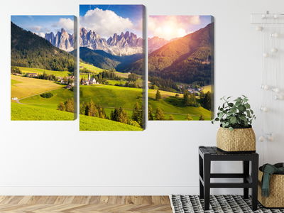 Ljuddämpande tavla - Sunny day in the mountains