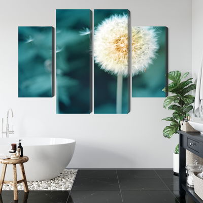 Ljuddämpande tavla - Dandelion flower close up 3d