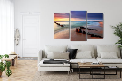 Ljuddämpande tavla - Sunrise over the baltic sea