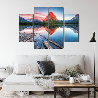 Ljuddämpande tavla - Swiftcurrent lake in the Usa