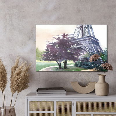 Ljuddämpande tavla - Eiffel tower painted