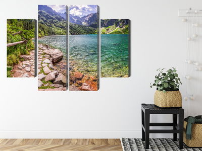 Ljuddämpande tavla - 3d view of the lake