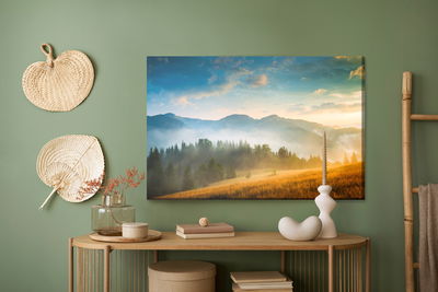 Ljuddämpande tavla - Misty mountain country