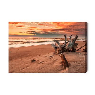 Ljuddämpande tavla - Sunset on the beach