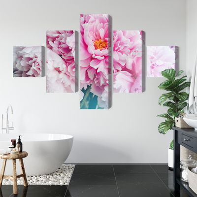 Ljuddämpande tavla - 3d peony bouquet