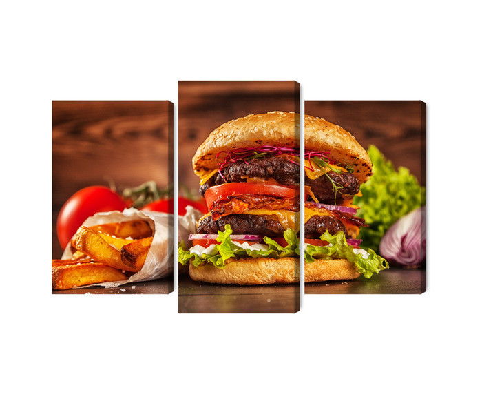 Ljuddämpande tavla - Homemade hamburger