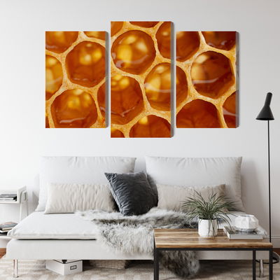 Ljuddämpande tavla - Honeycomb in macro scale