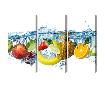 Ljuddämpande tavla - Fresh fruit in the water