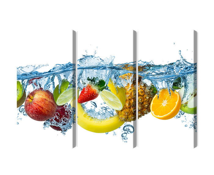 Ljuddämpande tavla - Fresh fruit in the water