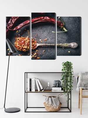 Ljuddämpande tavla - Dried chili peppers