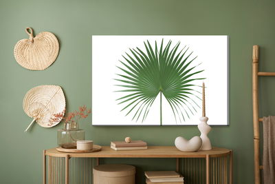 Ljuddämpande tavla - Green leaf