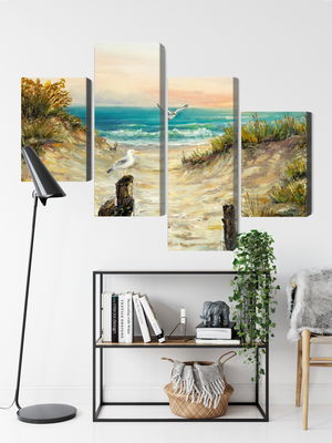 Ljuddämpande tavla - Painted sand dunes