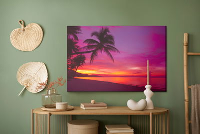 Ljuddämpande tavla - Sea at sunset