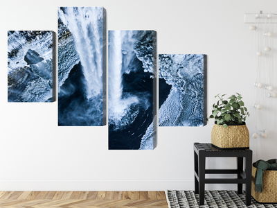 Ljuddämpande tavla - Winter waterfall