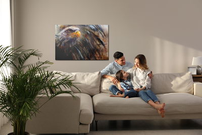 Ljuddämpande tavla - Eagle as painted