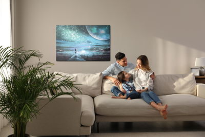 Ljuddämpande tavla - The sea and the pier